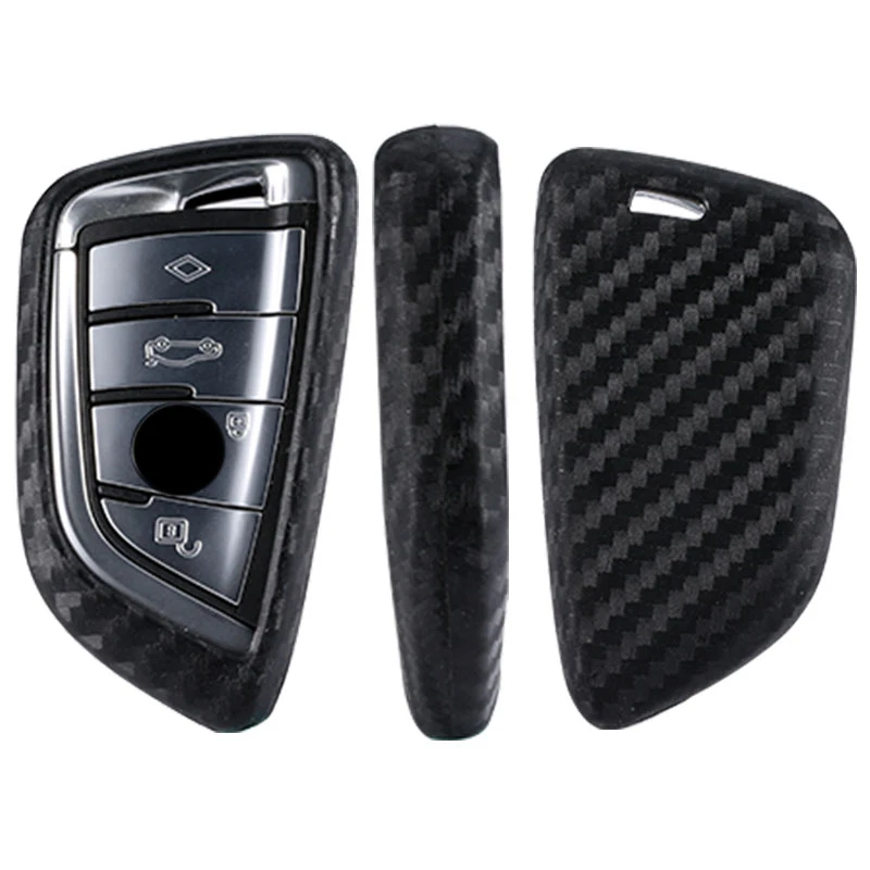 Чехол для ключей из углеродного волокна чехол BMW X5 F15 X6 F16 2015 X1 X3 525i M760 740 730 E53 E70 E39 F10