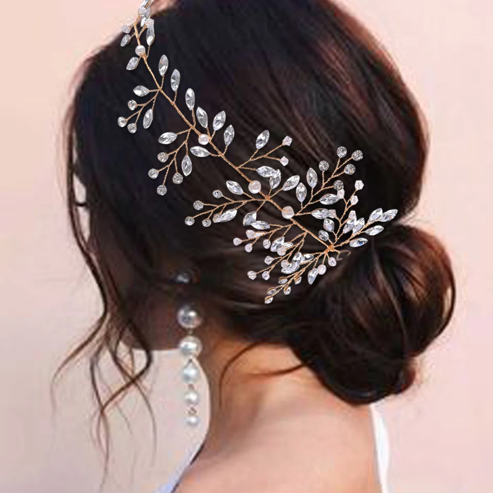 

Wedding Headdress Crystal Bridal Hair Ornament Wedding Hair Accessories Bridal Fascinator Crystal Rhinestone Wedding Headpiece