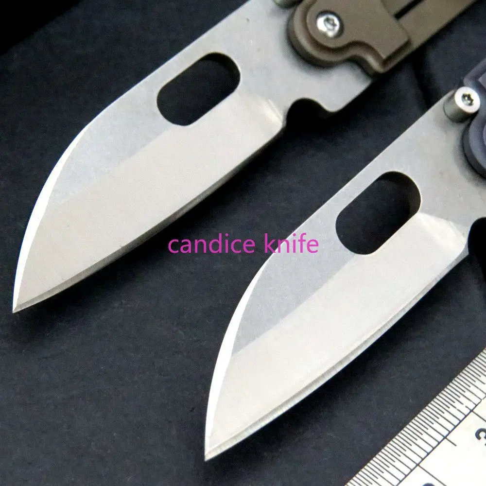 Высококачественный складной карманный нож с титановой ручкой лезвием из камня