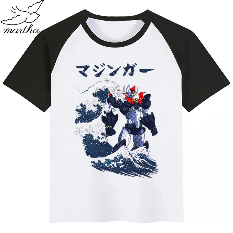 Японский комикс мазингер Z/футболка с рисунком для мальчиков и девочек футболка