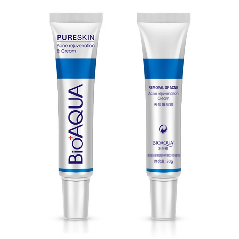 Bioaqua 30g Anti Acne Cream Oil Control Shrink Pore Acnes Scar Remove Face Care Treatment Blackhead Whitening creatine | Красота и