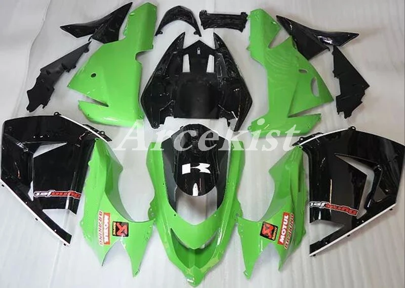 

Новый ABS весь обтекатели комплект подходит для Kawasaki Ninja ZX-10R ZX10R 10R 2004 2005 04 05 средства ухода за кожей комплект Лидер продаж цвета: зеленый, черны...
