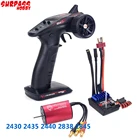 Передатчик RC 2,4G CH2приемник w + Водонепроницаемый 2430 2435 2440 2838 2845 бесщеточный двигатель + 2 в 1 Esc для радиоуправляемого автомобиля лодки