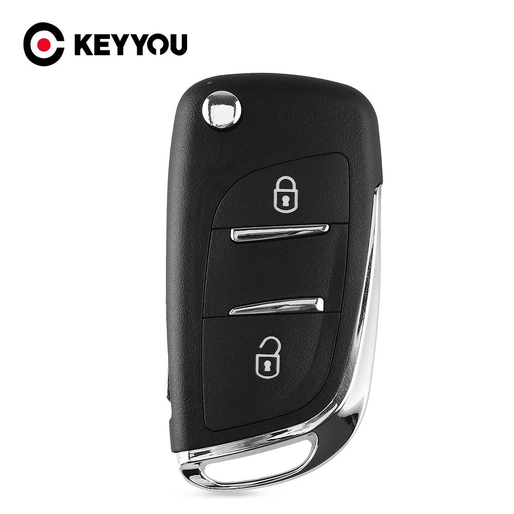 KEYYOU 2 кнопки модифицированный откидной Складной Дистанционный автомобильный