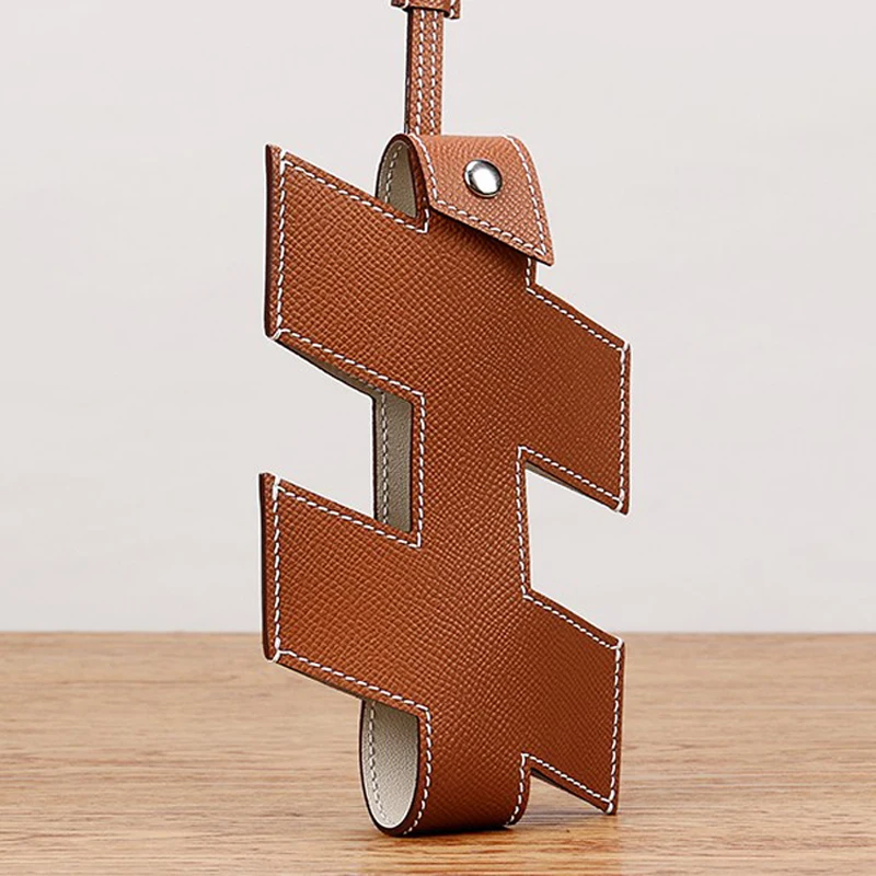 Custom New Mobile Phone Bag Handmade Hand-Stitched Wax Thread Wild Hanging Neck Vertical Epsom Leather Shoulder Bag