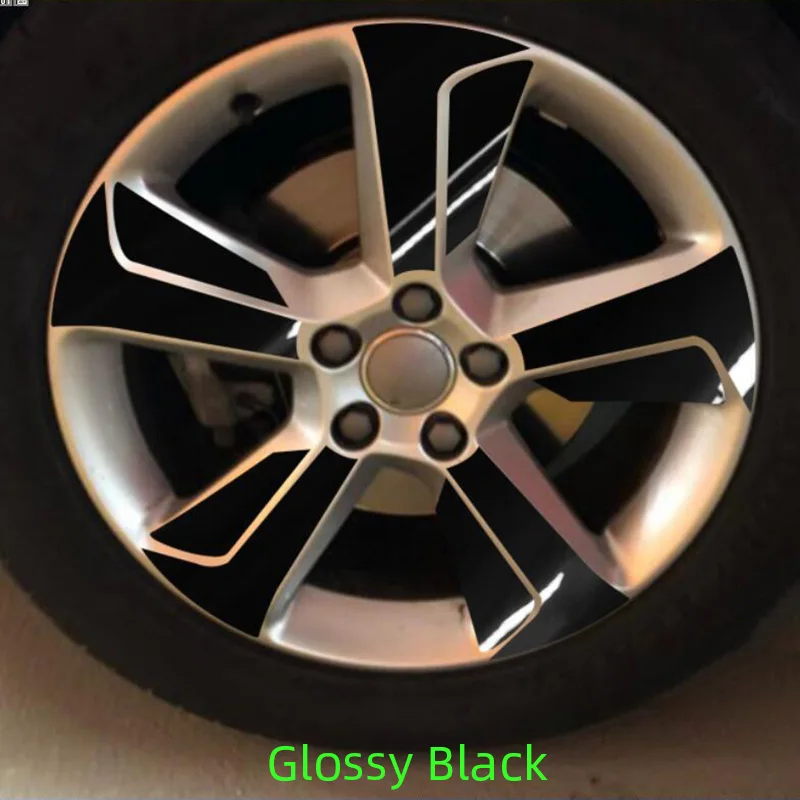 3D 4D Углеродные/матовые/глянцевые черные наклейки на колеса для VW AUDI Q3