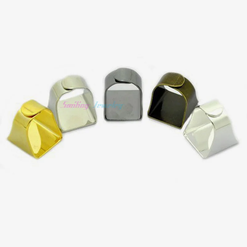 10 шт. оптовая продажа подходит для кабошона 20 мм квадратная пустая Посеребренная