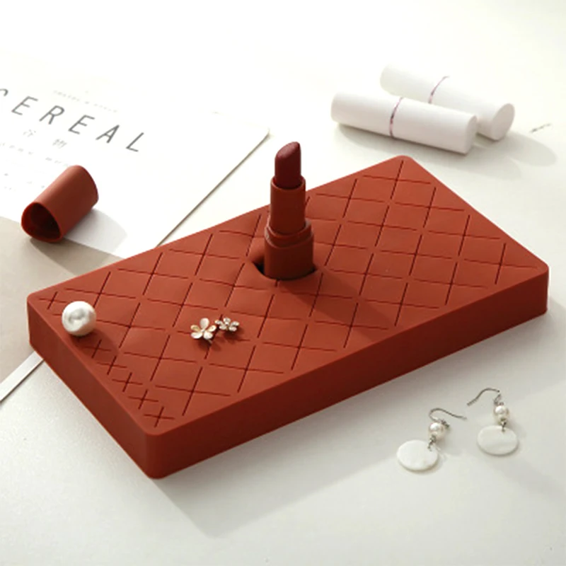 36 Сетка губной помады силикона ящик для хранения макияжа Органайзер косметики