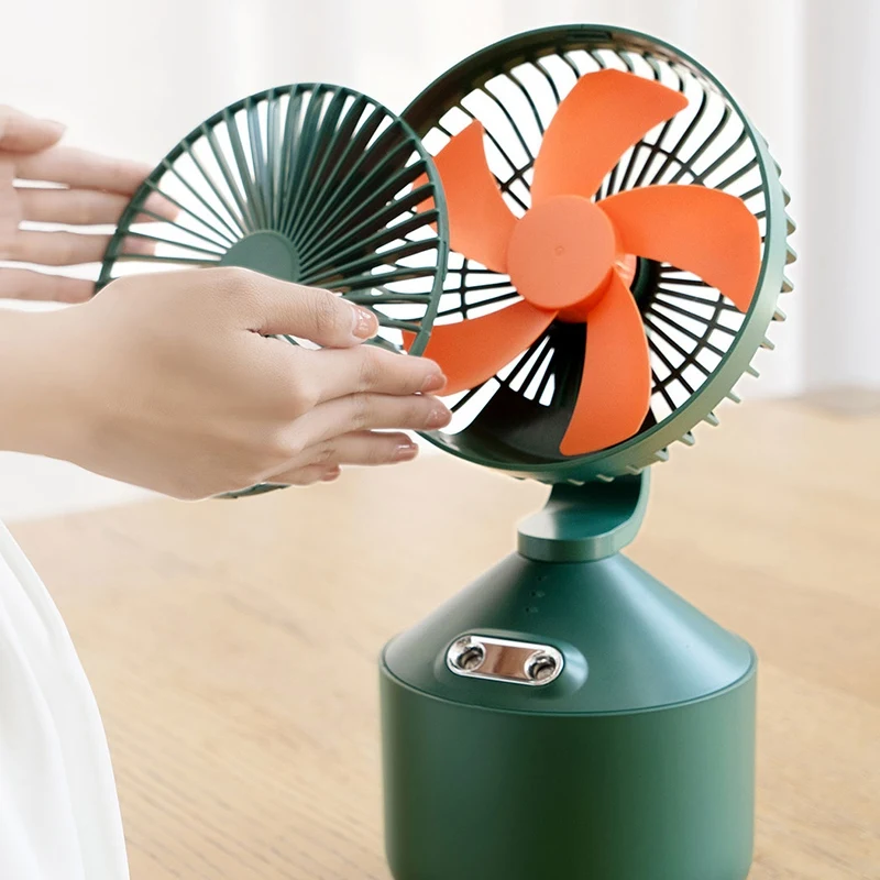 

USB Desk Spray Fan 45 Degree Adjustable Large Capacity Cooling Mute Humidifier Table Desktop Spray Fans for Bedroom
