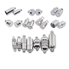 Магнитные застежки из нержавеющей стали, для кожаных браслетов, ожерелий, 10 шт.лот