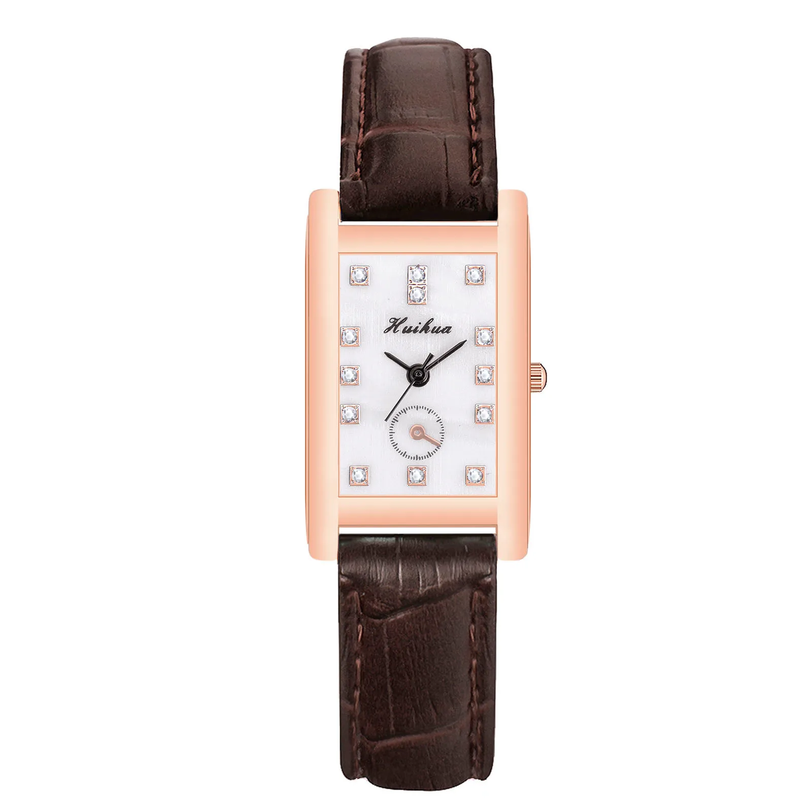 

VANSVAR Ladies Casual Quartz Leather Strap Watch Analog Watch High-end Bracelet For Women A Great Gift For Family And Friends