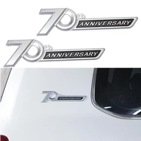 for toyota land cruiser lc300 lc200 fj200 2016 2022 side emblem 70th anniversary 3d chrome emblem trunk badge sticker trim 2pcs
