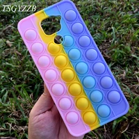for xiaomi redmi note 9 case soft silicon phone cover for xiaomi redmi note 9s note9 pro case cute rainbow bubble reliver stress