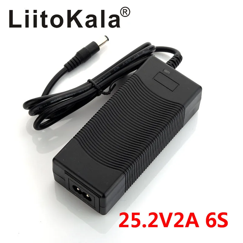 

LiitoKala 6S 25,2 в 2A 24 в блок питания для литий-ионных аккумуляторов Зарядное устройство AC 100-240 В адаптер преобразователя