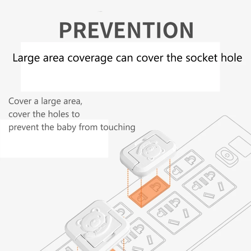 

ZZ-Baby Safety Revolving Cover Round Children Anti-electric Protection Socket Plastic Safety Lock