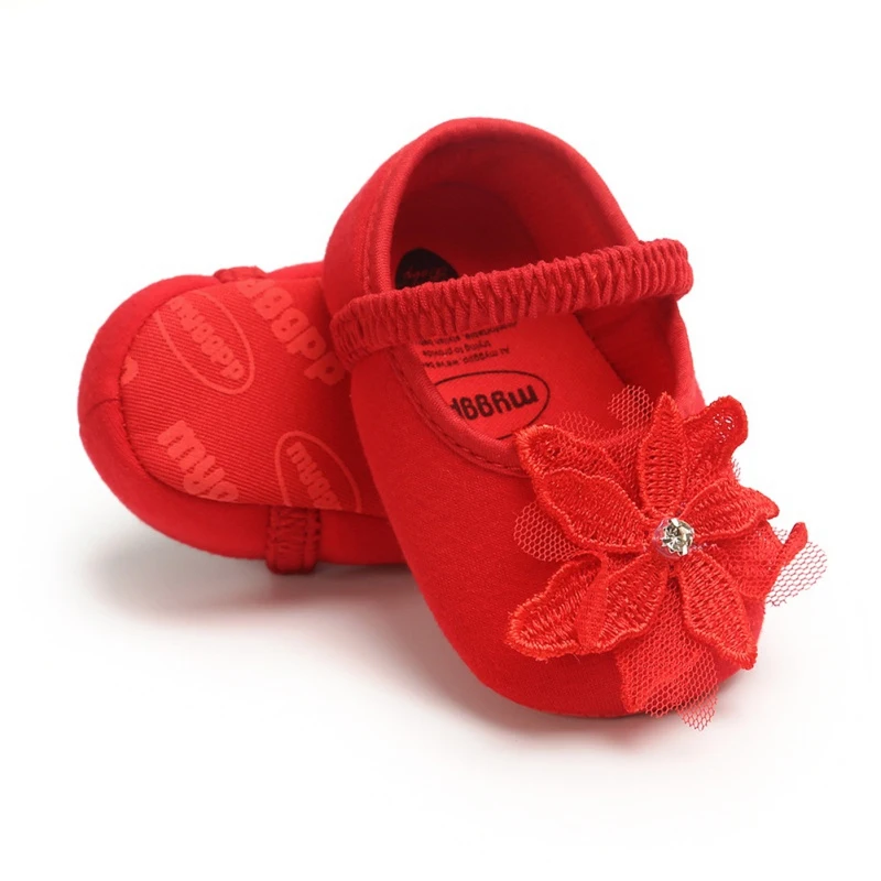 

Baby Girl Infants Embroidery Floral Pattern Princess Shoes Lace Flower Headwear Photography Props Set 0-18M Hot Sale