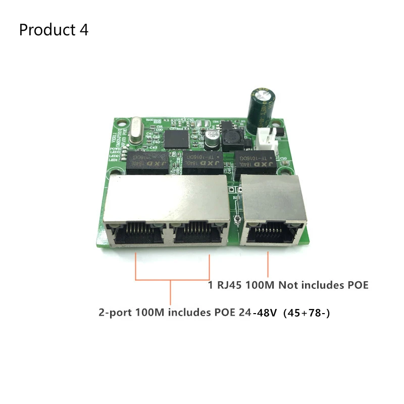 Buck POE module Switch board 802.3af/AT port power supply 30w for ip cameras nvr phone 3/4100M switch PD separation buck 12v | Компьютеры