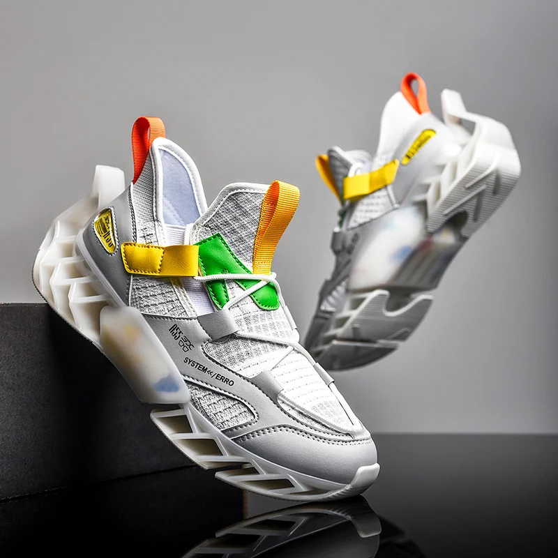 

Men's Running Shoes Blade Sole Sneakers High Quality Outdoor Men Mesh Trending Casual Streetwear Footwear Jogging Sports Shoes