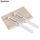 100 шт. деревянные палочки для Пилочки для ногтей деревянный дизайн ногтей файл 100180 Грит шлифовальный буфер Двусторонняя файлы для маникюрных инструментов