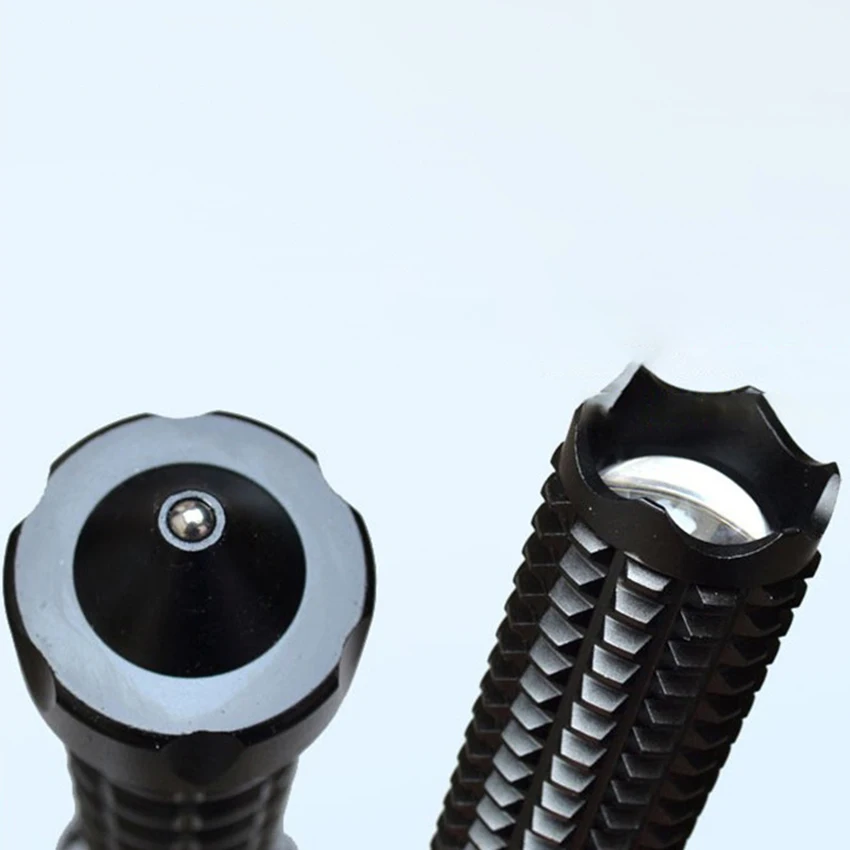 

Portable Powerful Self Defense Flashlight Stick Telescopic Mace Rechargeable Q5 LED Flashlight Torch Self-defense Security Lamp