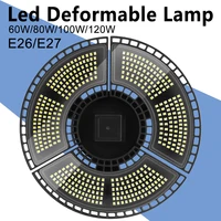 led garage light e27 folding ceiling lamp industrial e26 spotlight high power ac100 277v ufo lamp 60w 80w 100w 120w street lamp