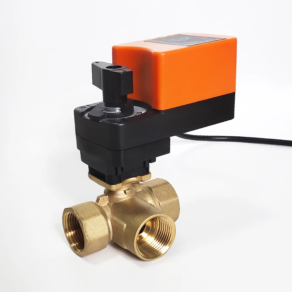 Смешивающий клапан 11/2 дюйма модулирующий 24 В переменного/постоянного тока 4 20 мА 0