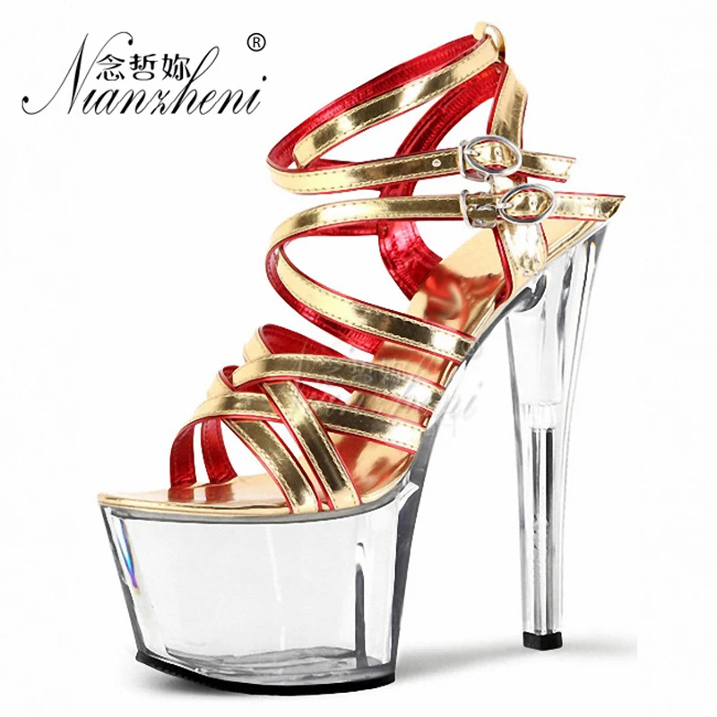 Сандалии в римском стиле модные туфли панк с узким ремешком и открытым носком на