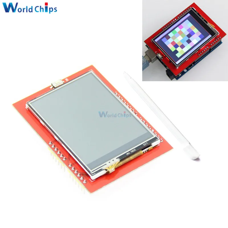 ЖК экран с сенсорной панелью 2 4 дюйма 4x320 TFT модуль TF ридера для Arduino Mega2560 UNO R3 Board