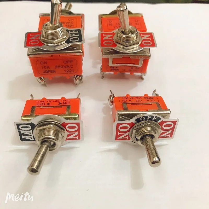 1 шт. DPDT SPST SPDT AC 250V 15A 2 штифта/Off 3 позиционный мини Тумблер 1021 1121 1321 1322 1122 1221