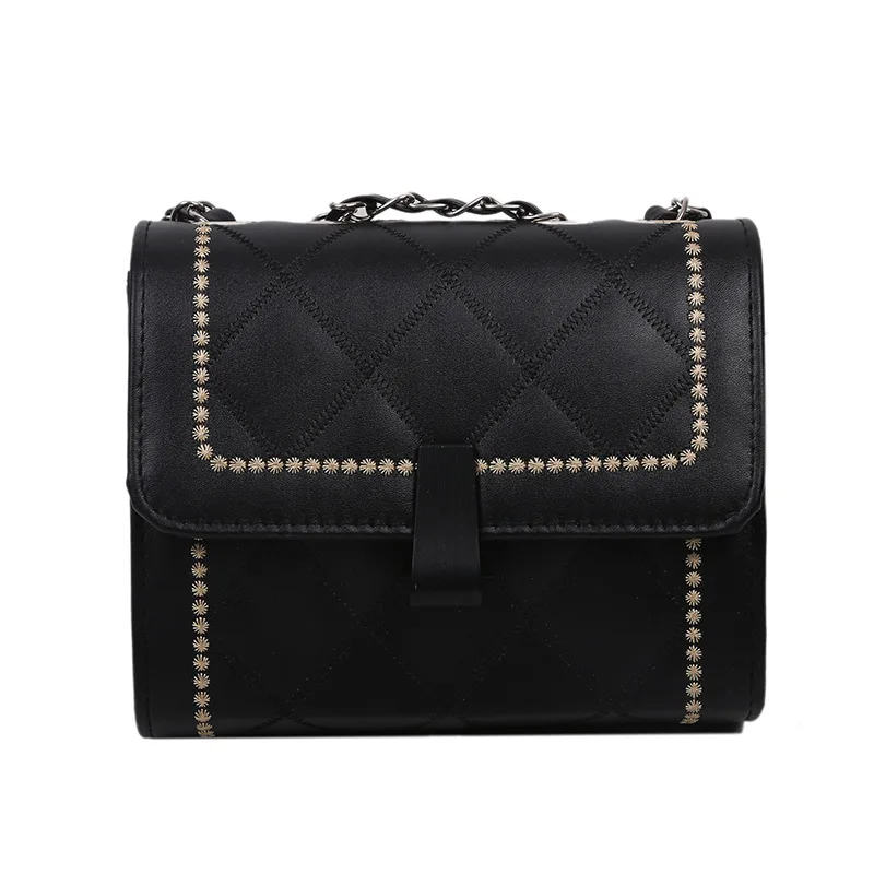 

Autumn Lingge Chain Small Bag Women's Bag New Trend 2020 Fashionable Western Style Single-shoulder Cross-body Bag Small Bag