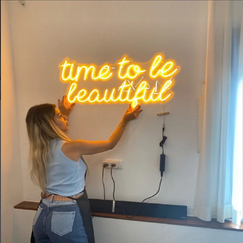 Неоновая вывеска на заказ ночник для магазина паба спальни комнаты Настенный