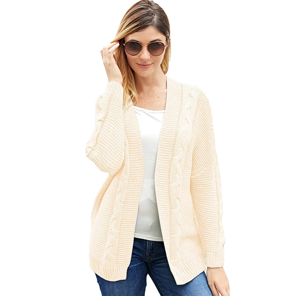 

Женский Длинный свитер средней длины на Amazon, новый зимний Кардиган с длинным рукавом, свитер для женщин поколения в Европе и Америке, 27948