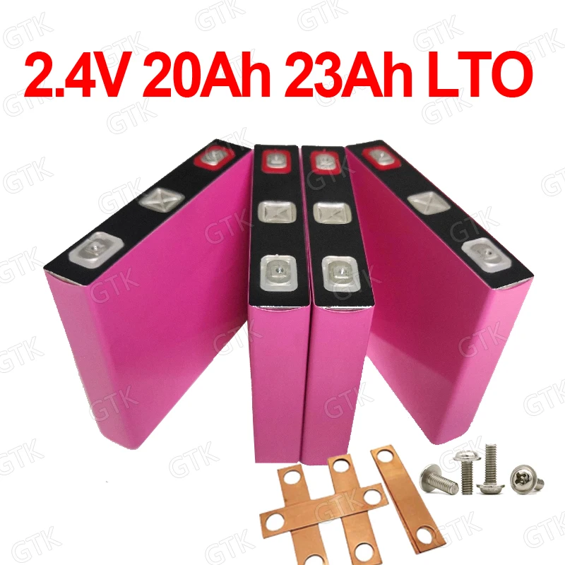 2,4 V 23Ah аккумулятор из лития и титана 2,3 V 2,4 V 20AH LTO Batery 6C 120A для diy 12v 36V EV система хранения энергии лодка EV кран AGV