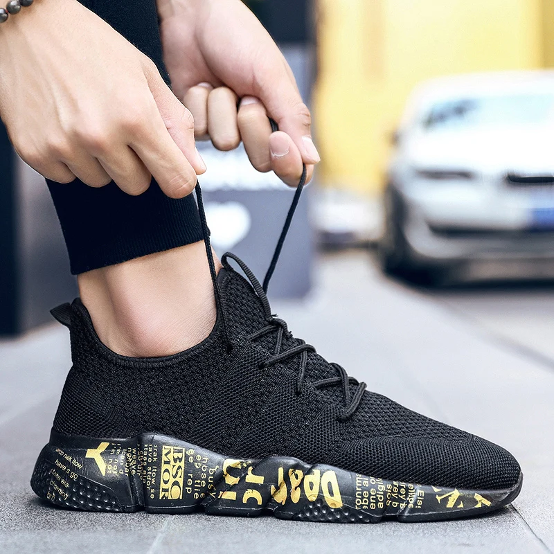 

Fashion Fly Weave Men Casual Shoes Breathable Male Shoes Tenis Masculino Zapatos Hombre Sapatos Light Outdoor Sneakers Men