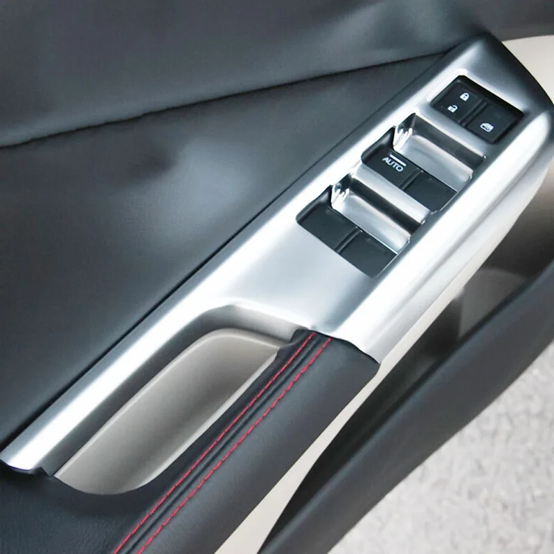 

For Honda City Sedan 2014 2015 2016 accessories car Styling ABS Chrome Door Window glass Lift Control Switch Panel Cover Trim