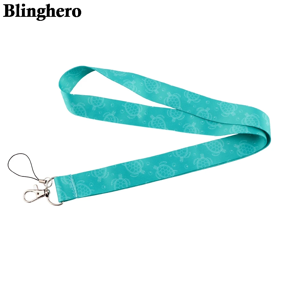 CB772 Sea Turtle Animal Lanyard Keychain Lanyards for Keys Badge ID Mobile Phone Rope Neck Straps Accessories Gifts