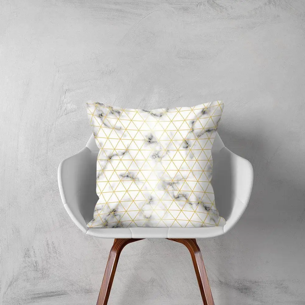 

Modern Marble Geometric Pillow Cover Stripe Decorative Bed Pillowcase Cushion Decor Cover Wedding For Home Chair Sofa Offic O1L7