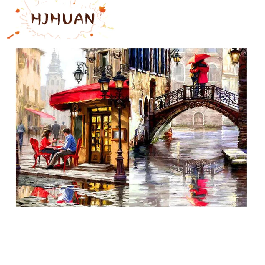

5D алмазная живопись своими руками Венеция-город на воде наборы для вышивки крестиком полная вышивка мозаика картина Стразы подарок домашни...