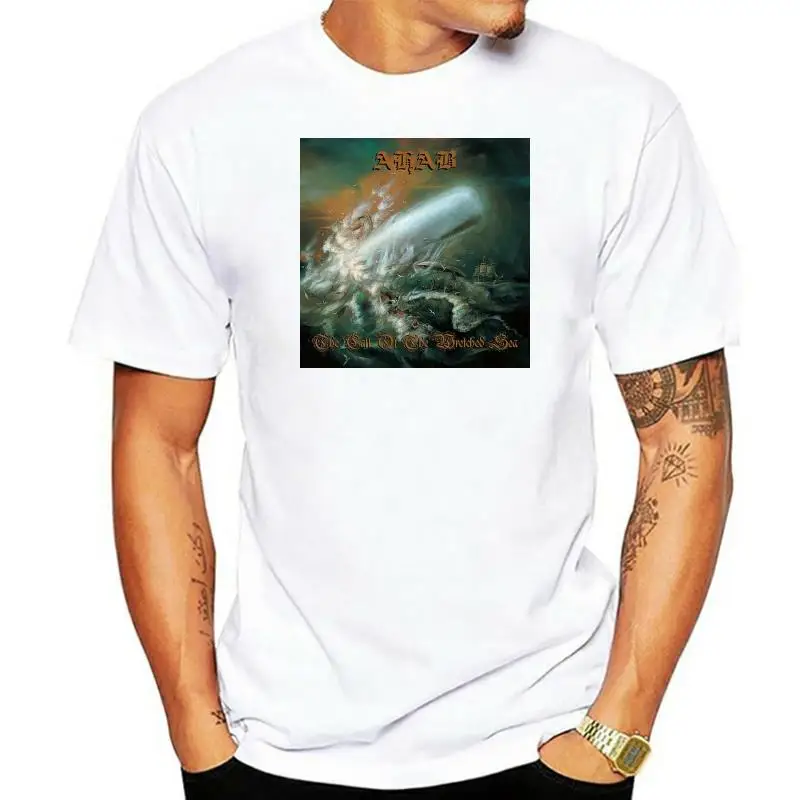 

Футболка AHAB The Call of the wretching Sea Band Rock (черная бутылка, зеленая)