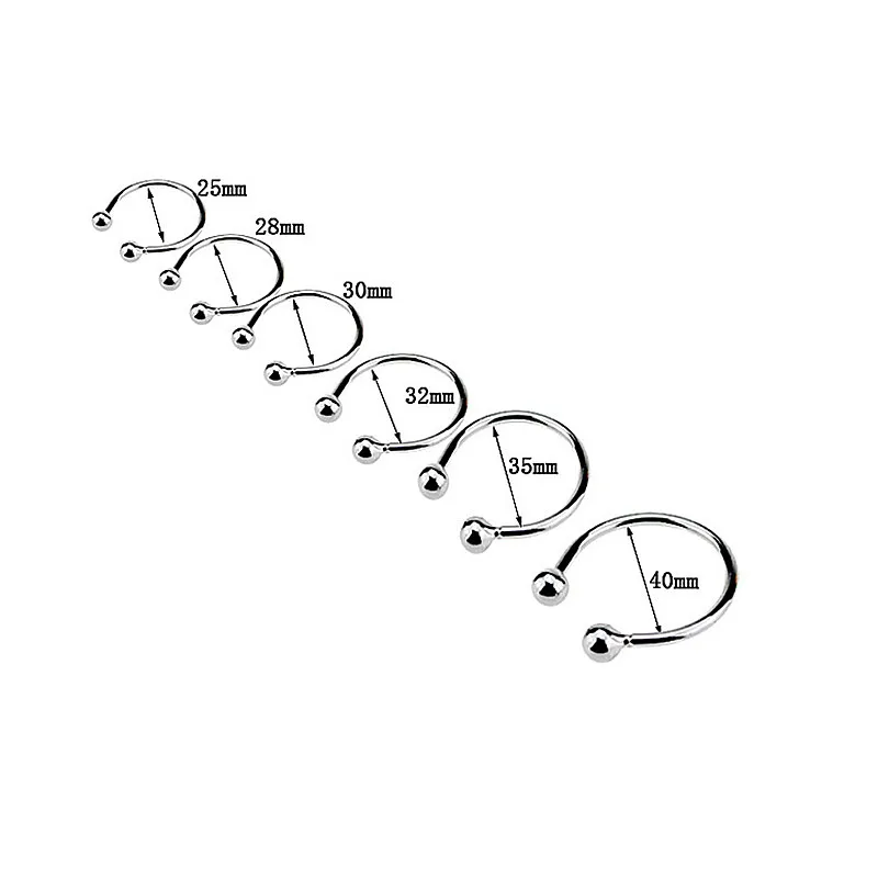 Кольцо с двойной головкой из нержавеющей стали для увеличения пениса интимные