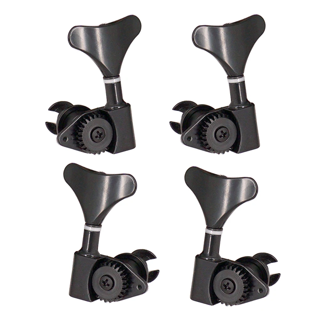 

4 Pieces Electric Bass Machine Closed Tuning Pegs Key Knobs Alloy 2L2R