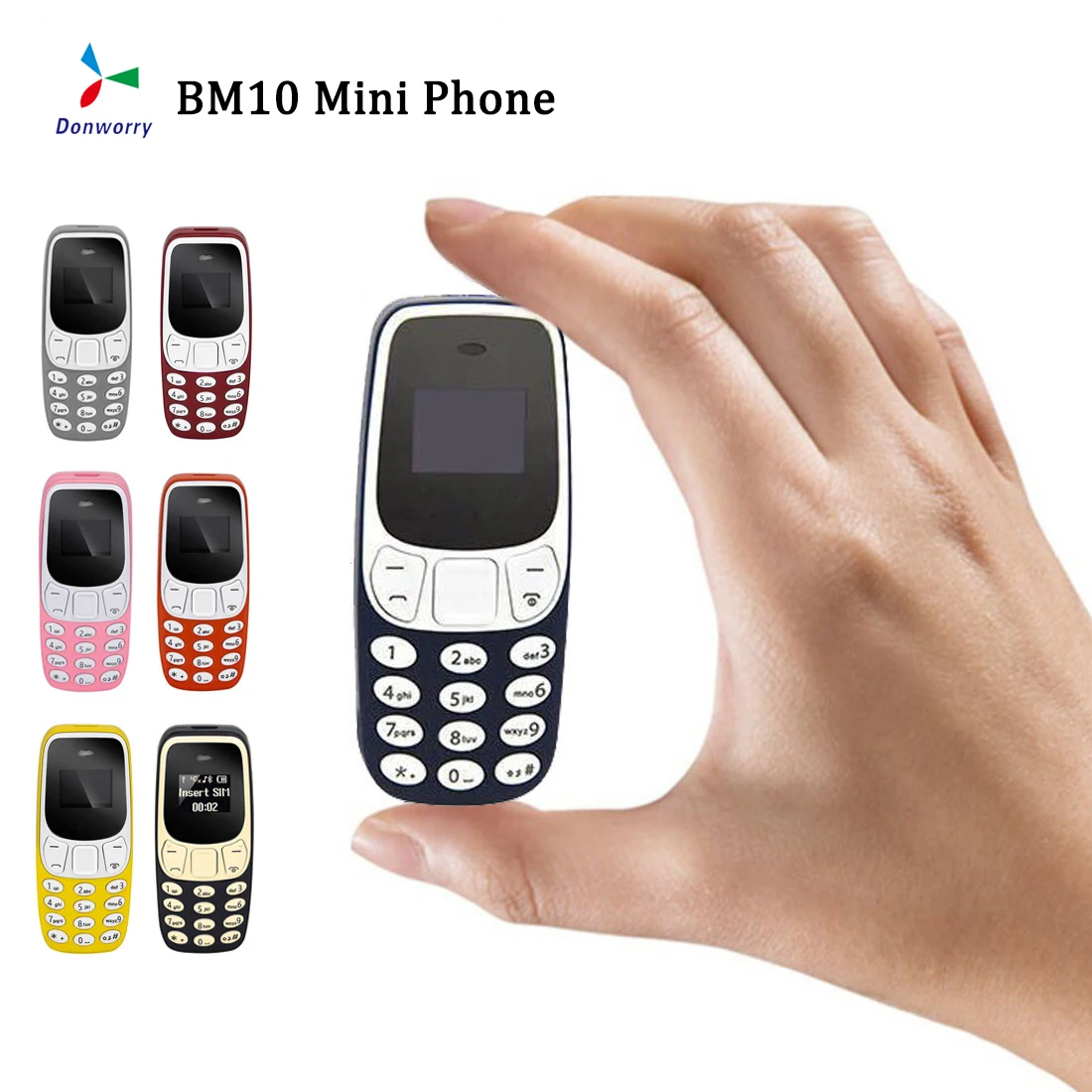 

Super Small Mini Mobile Phones BM10 Dual Sim Card With MP3 Player FM Unlocked Cellphone Voice Change Bluetooth Compact Phone GSM