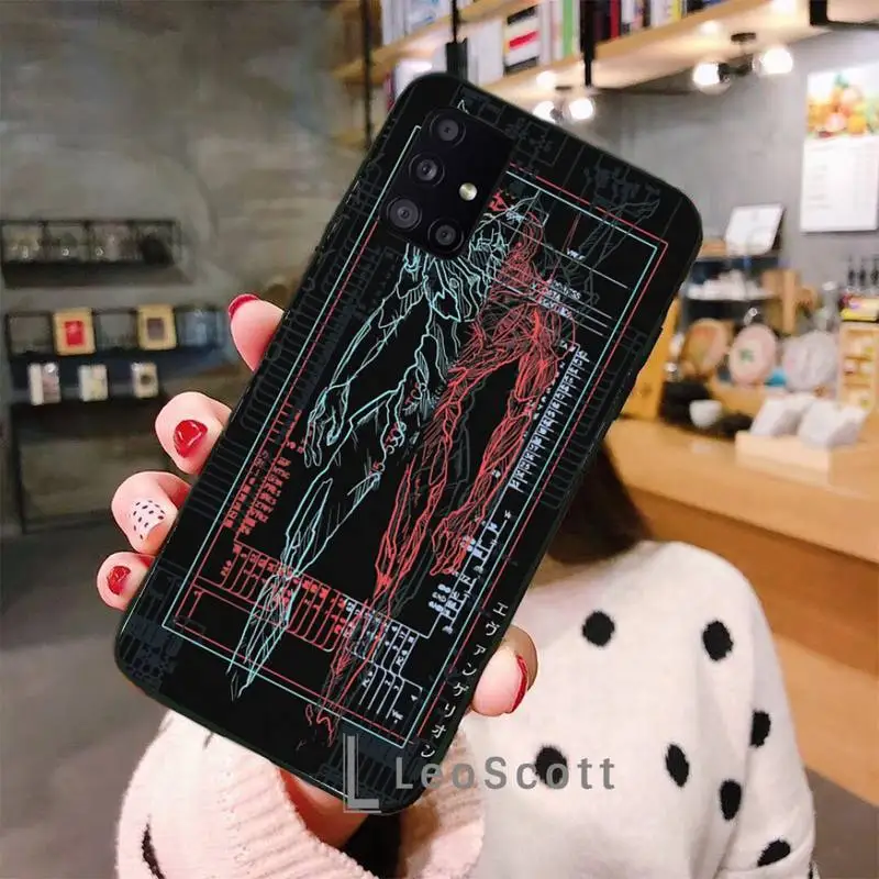 

Japanese EVANGELIONS Anime Phone Case For Samsung A32 A51 A52 A71 A50 A12 A21S S10 S20 S21 Plus Fe Ultra