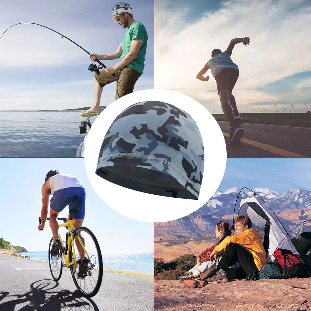 

Summer Cap Windproof Sunscreen Outdoor Cycling Riding Cap For Men Women Bicycle Lined Sports Quick Drying Helmet Liner Hat