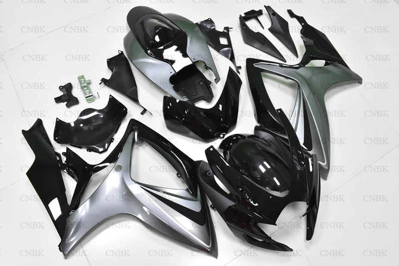 Abs обтекатель для GSXR 600 2006 Suzuki GSXR600 Обтекатели 07 GSX-R600 - 2007 K6 серебристый черный |