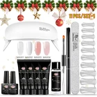 Встречаются по всей 20 мл Набор лаков для ногтей пальцев строителя Акрил Гель для ногтей искусство маникюра Цвет ногтей продлить желе УФ Гель-лак для ногтей