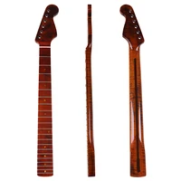 st electric guitar neck second degree canada roasted flame maple neck brown 6 strings 21f 5 6cm heel width back with middle line