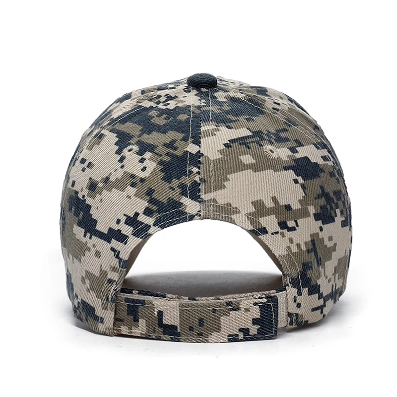 Thin Blue Line USA Flag Camouflage Caps For Men Women Camo Baseball Cap Outdoor Climbing Hunting Camo Hats Usa Army Dad Hat images - 6
