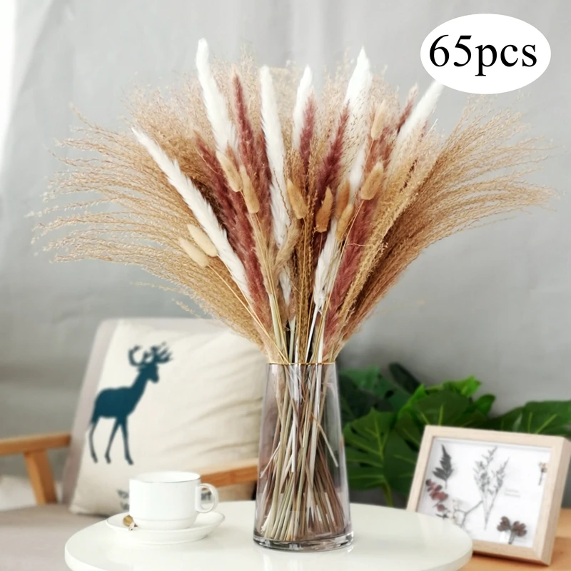 

Pampas Decoration Communis Phragmites Grass Large Bouquet Sechees Bulrush Wedding Arrangement Dekoration Reed Flower Home