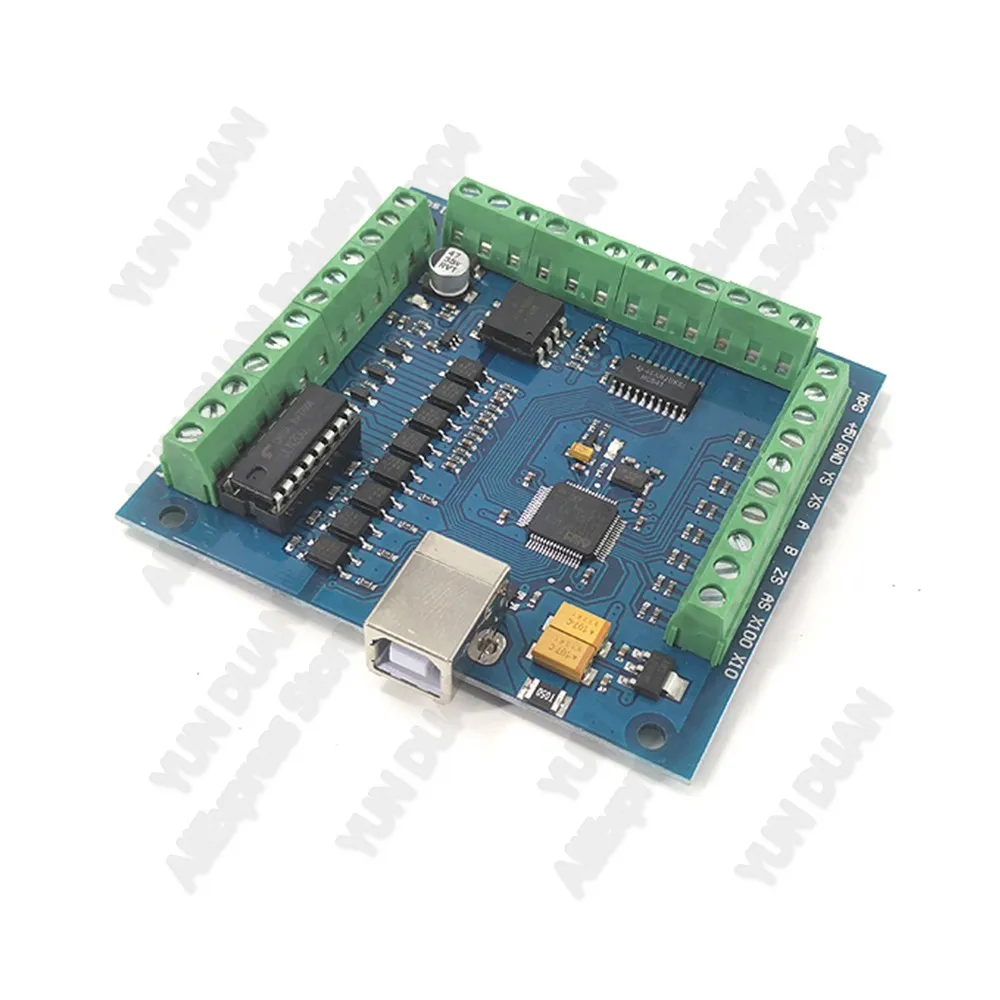 4 оси Mach3 USB ЧПУ контроллер движения шаговый электродвигатель драйвер секционная